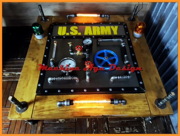 U.S.ARMY dohányzóasztal , military , steampunk